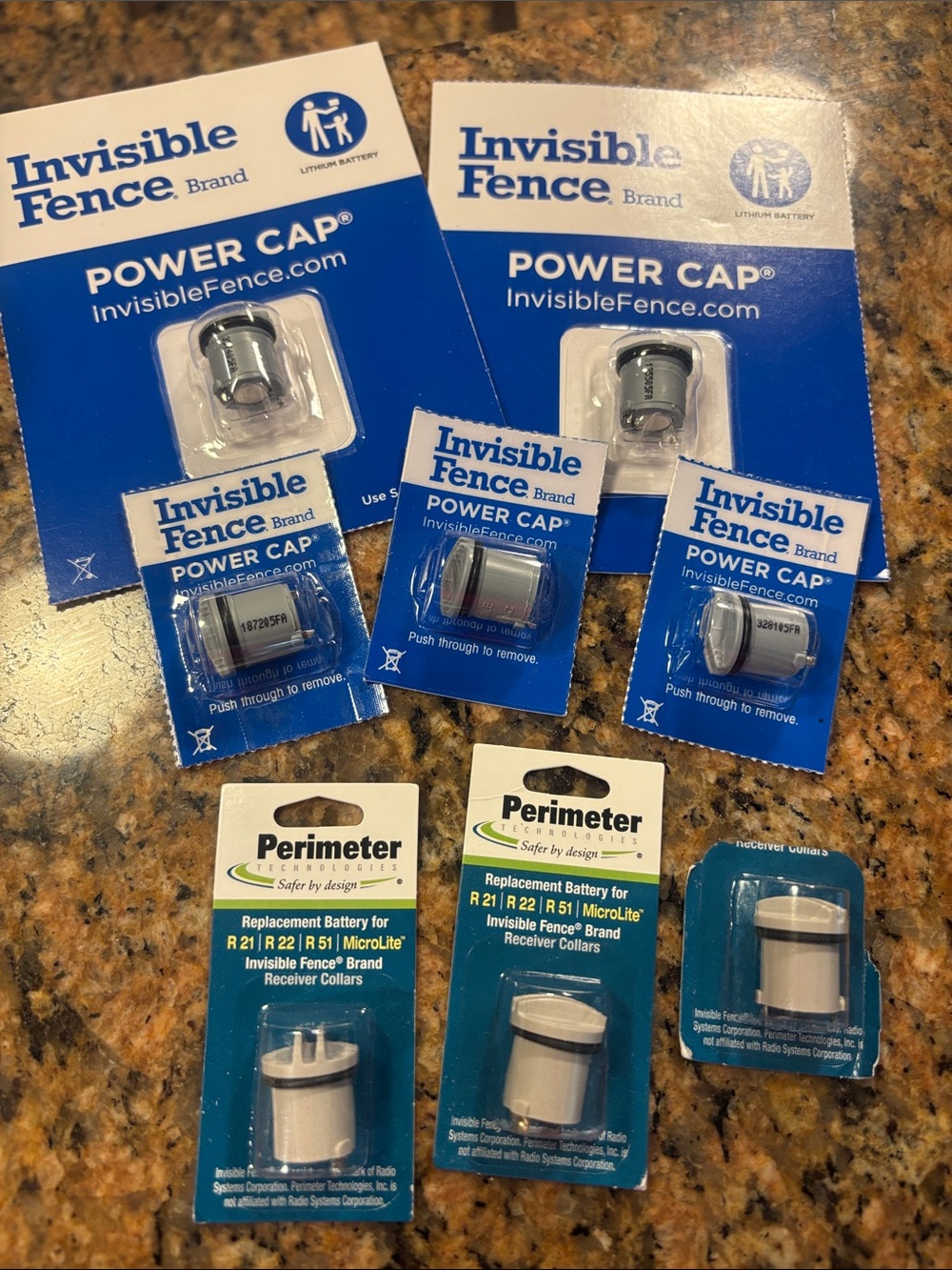 Invisible fence Power Cap & Perimeter Replacement Batteries - Blue/White - Picture 2 of 2